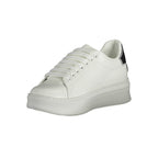 White Polyurethane Women's Sneaker