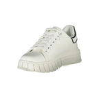White Polyurethane Women Sneaker