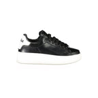 Black Polyurethane Women Sneaker