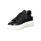 Black Polyurethane Women Sneaker