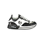 Black Polyurethane Women Sneaker