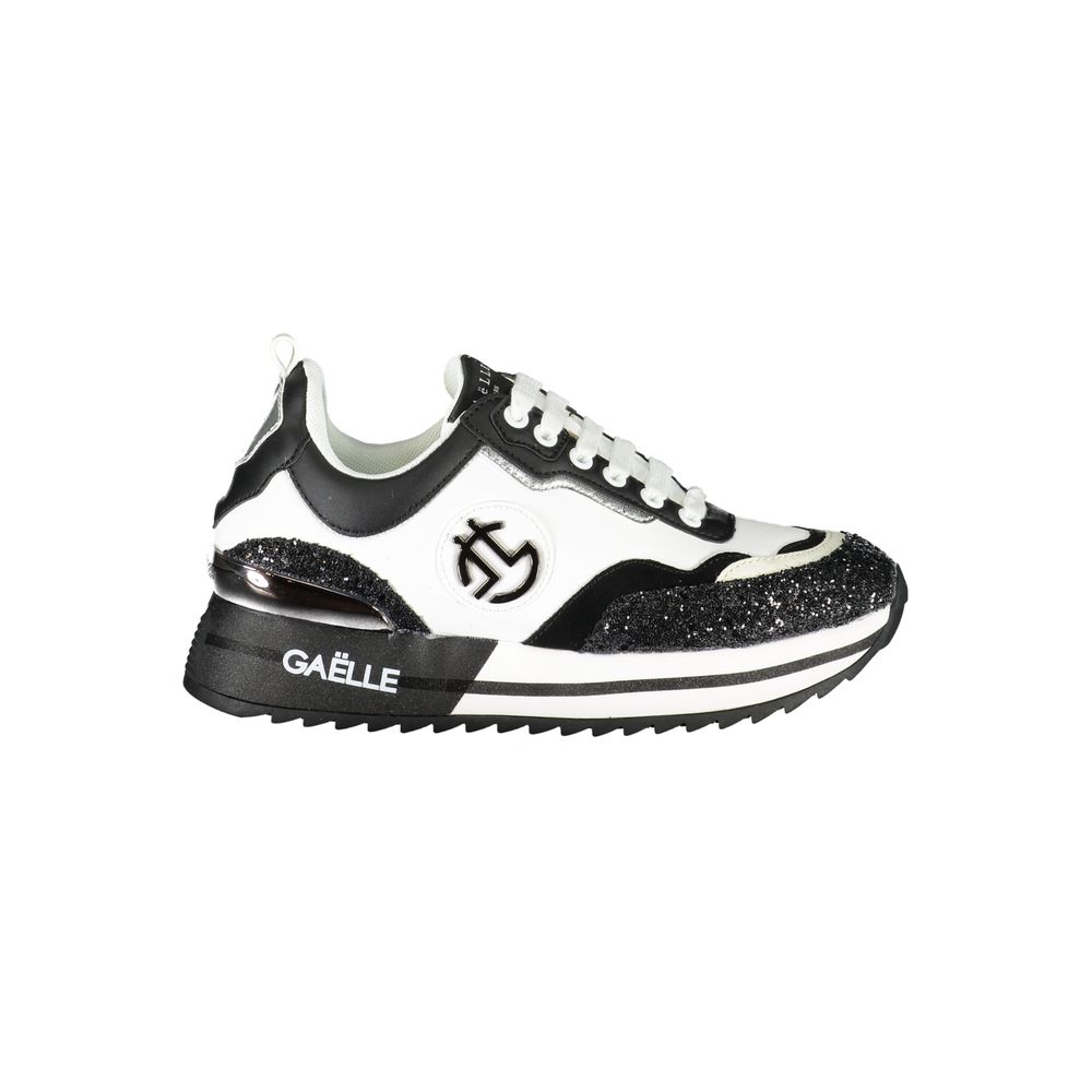 Black Polyurethane Women Sneaker