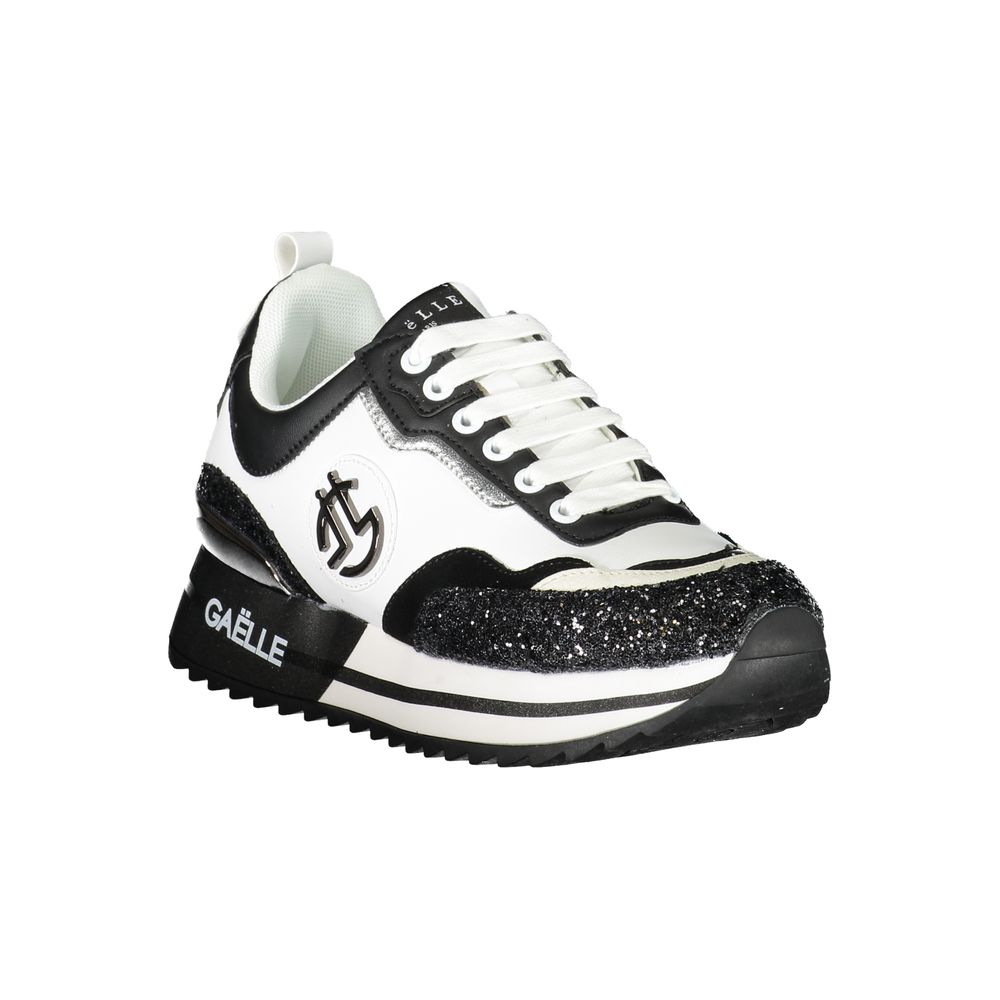 Black Polyurethane Women Sneaker