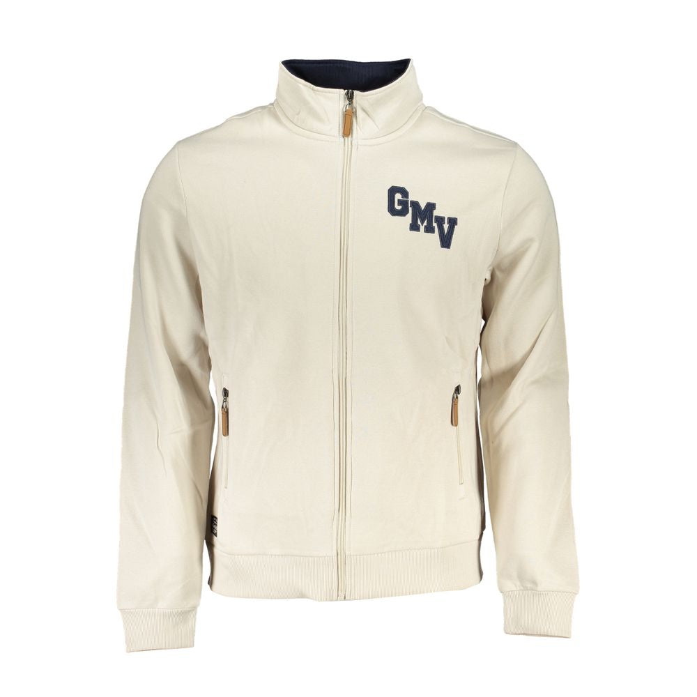 White Polyester Men's Sweatshirt