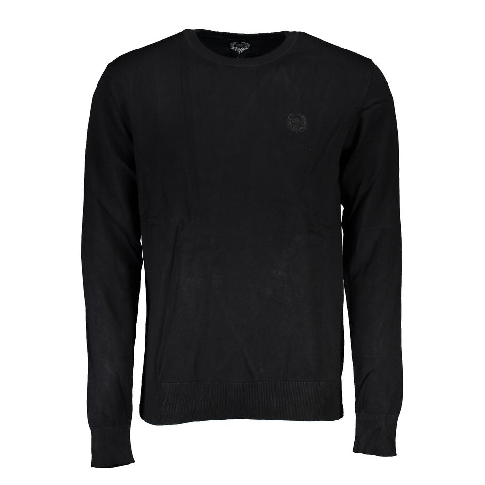 Black Viscose Men's Sweater