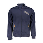 Blue Polyester Men's Sweatshirt