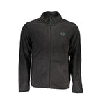 Black Polyester Men Sweatshirt