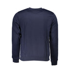 Blue Polyester Men Sweatshirt