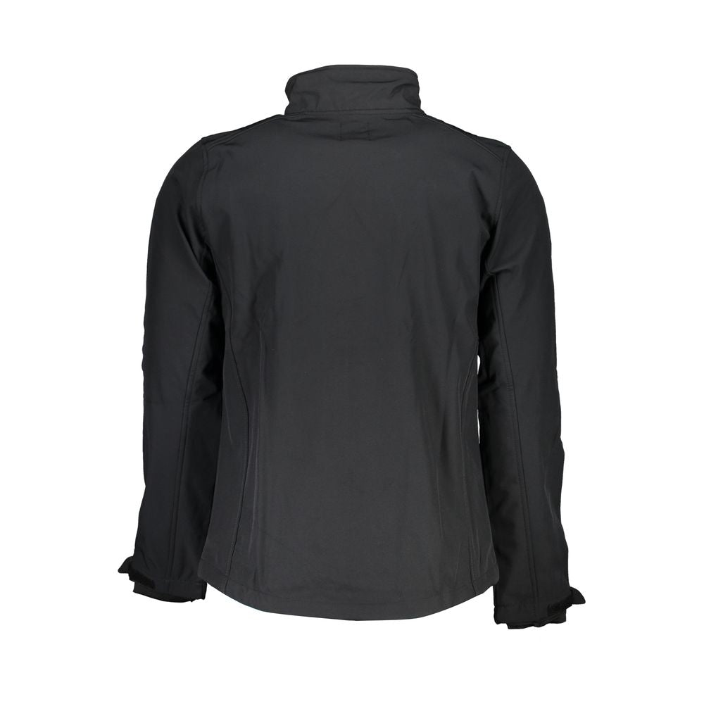 Black Polyester Men's Jacket