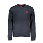 Blue Cotton Men's Sweater