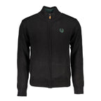 Black Cotton Men's Cardigan