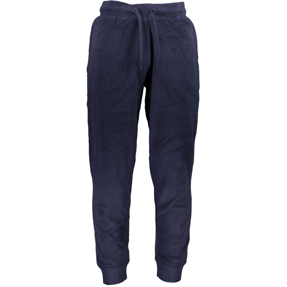 Blue Polyester Men's Sweatpant