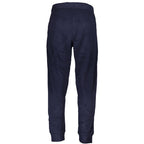 Blue Polyester Men's Sweatpant