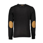 Black Cotton Men's Sweater