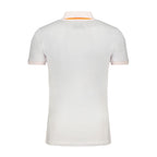 White Cotton Men Polo Shirt