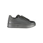 Black Polyurethane Men Sneaker