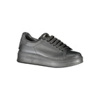 Black Polyurethane Men Sneaker