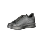 Black Polyurethane Men Sneaker