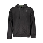Black Cotton Men's Hooded Sweatshirt