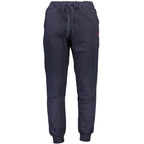 Blue Polyester Men's Track Pant