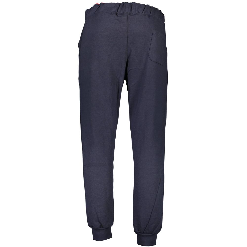 Blue Polyester Men's Track Pant