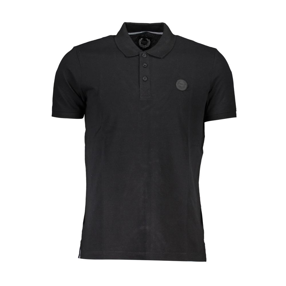 Black Cotton Men's Polo Shirt