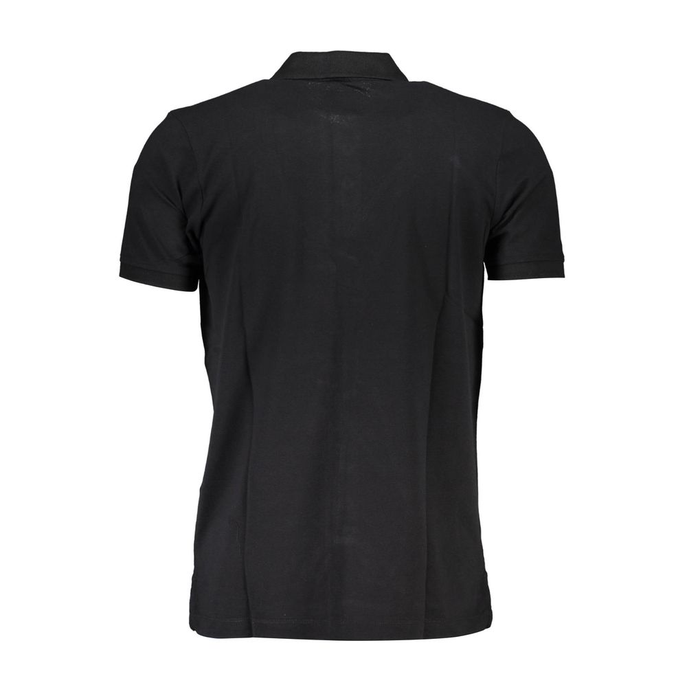 Black Cotton Men's Polo Shirt