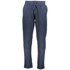Blue Cotton Men's Track Pant