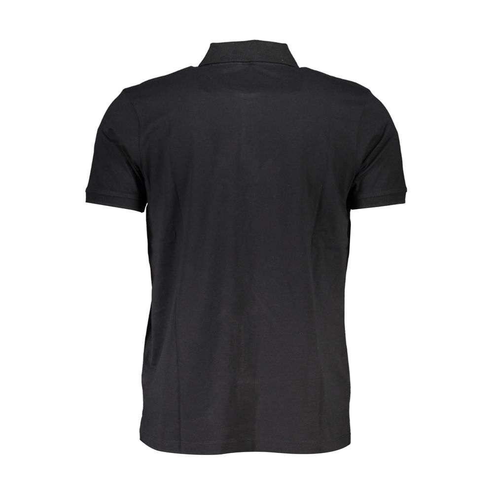 Black Cotton Men's Polo Shirt