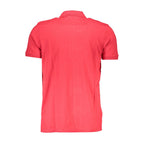 Red Cotton Men Polo Shirt