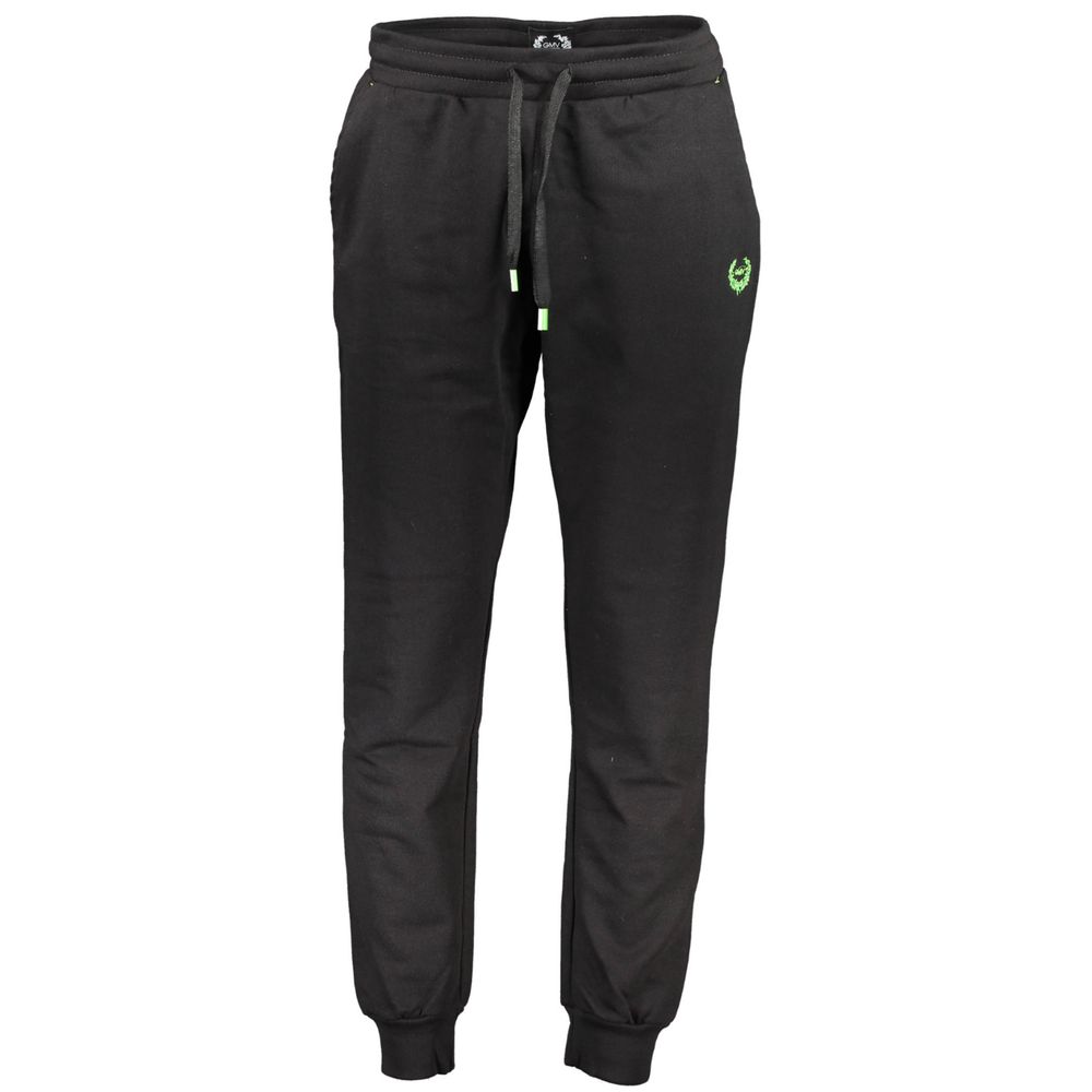 Black Cotton Men's Track Pant