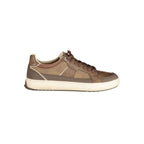 Brown Polyurethane Men Sneaker