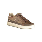 Brown Polyurethane Men Sneaker