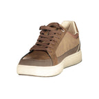 Brown Polyurethane Men Sneaker