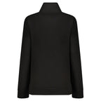 Black Cotton Women Sweatshirt