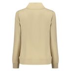 Beige Cotton Women Sweatshirt