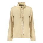 Beige Cotton Women Sweatshirt