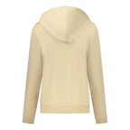 Beige Cotton Women Sweatshirt