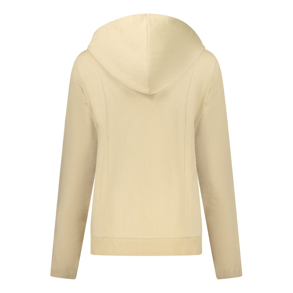 Beige Cotton Women Sweatshirt