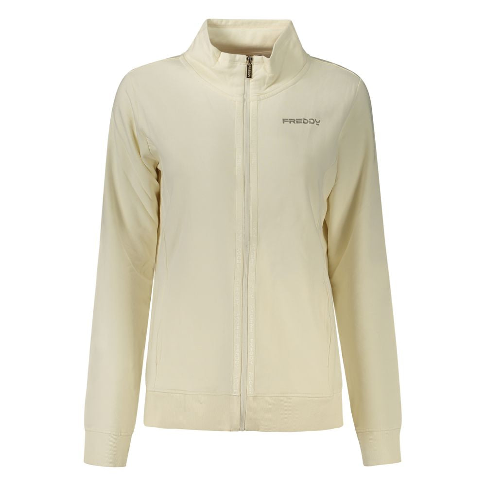 Bianco Cotton Women Sweatshirt