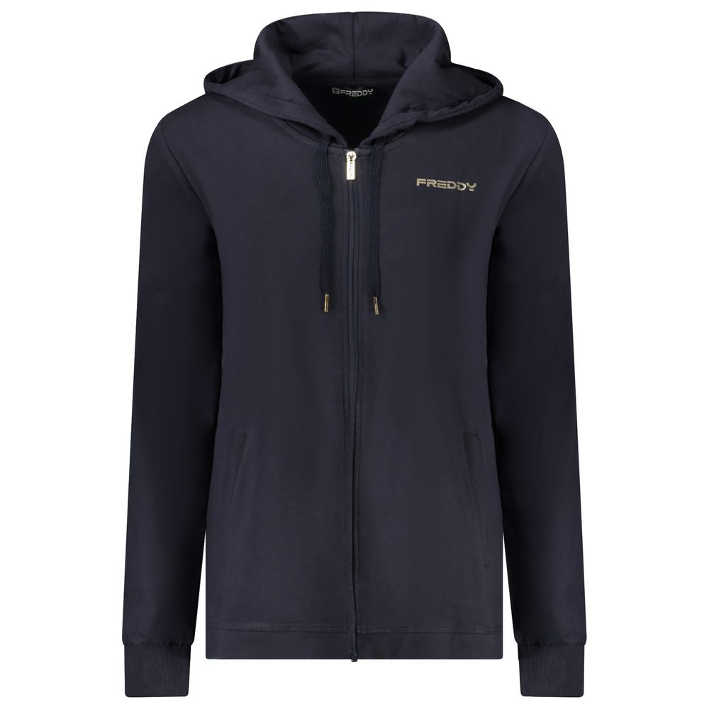 Blu Cotton Women Sweatshirt