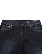 Dark Blue Cotton Skinny Men Denim Jeans