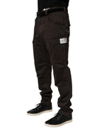 Brown Re- Edition Cotton Men Cargo Pants