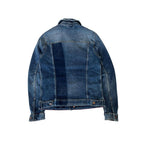 Blue Cotton Men Jacket
