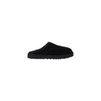 Black Suede Leather Clogs