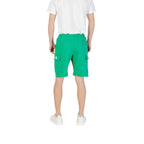 Bicolor Cotton Bermuda Shorts