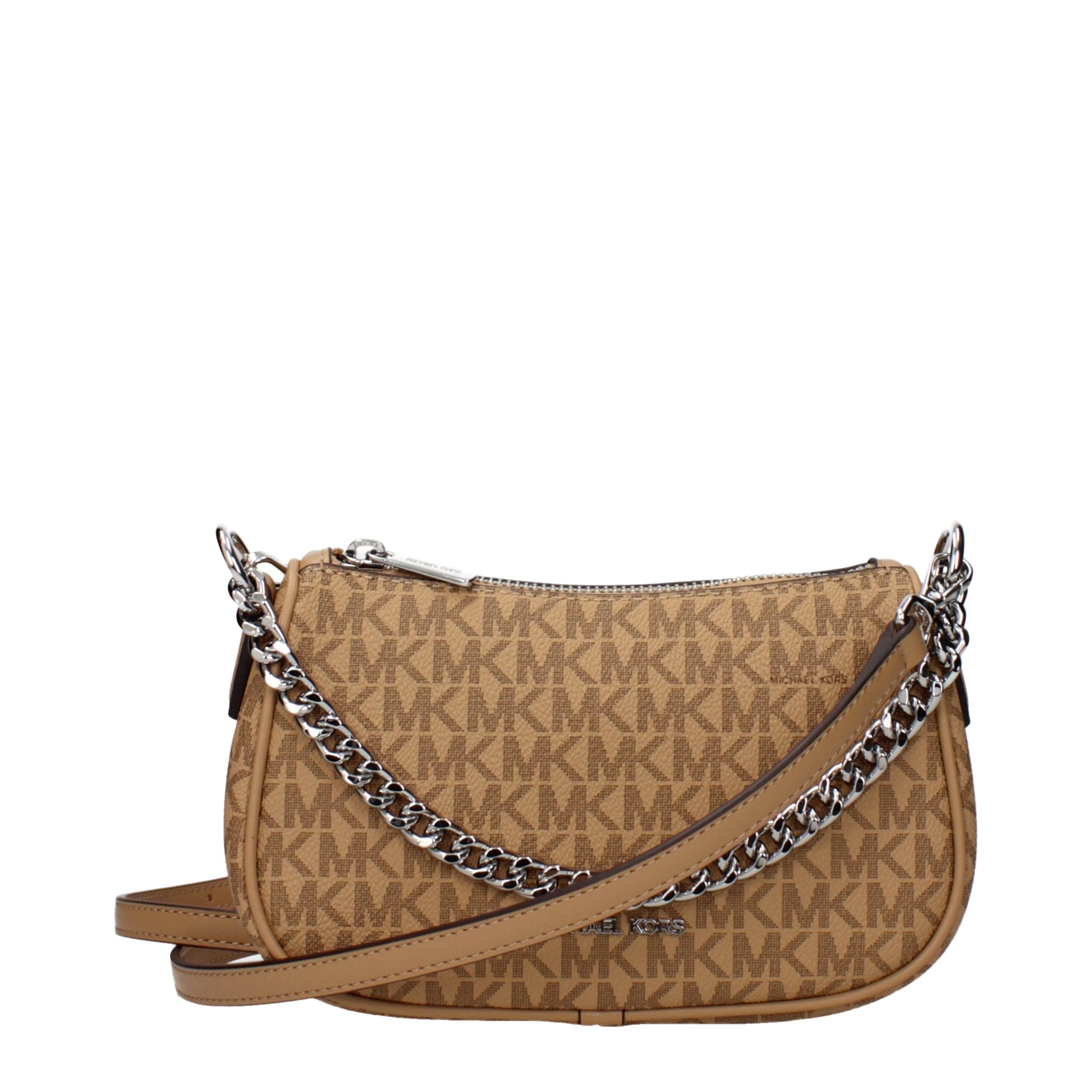 Brown Fabric Handbag