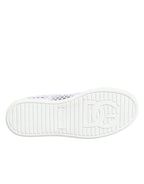 White Mesh Inserts Low Top Sneakers Shoes