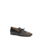 Black Goatskin Slip-On Loafers