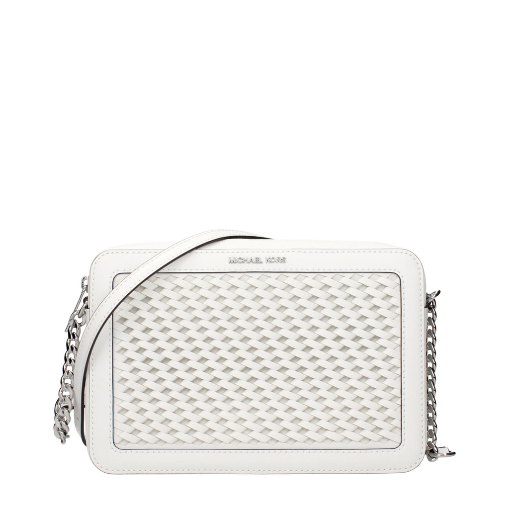 White Leather Crossbody Bag